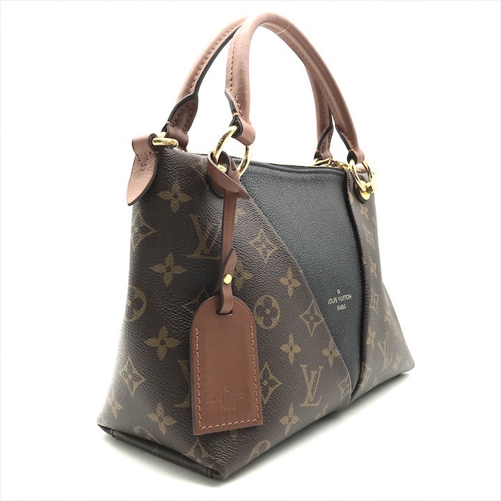 美品 LOUISVUITTON ルイヴィトン モノグラム V トート BB 2WAY ショルダー ハンド バッグ ブラック ブラウン a3576_画像7