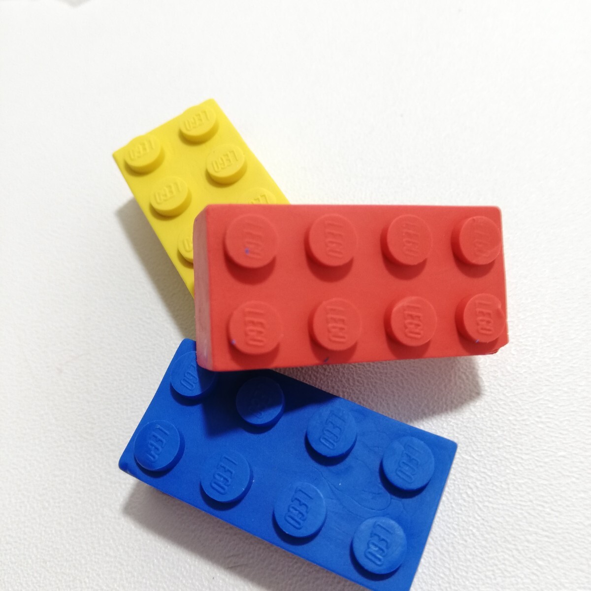 1992年 LEGO レゴ ブロック 消しゴム 3色 _画像8