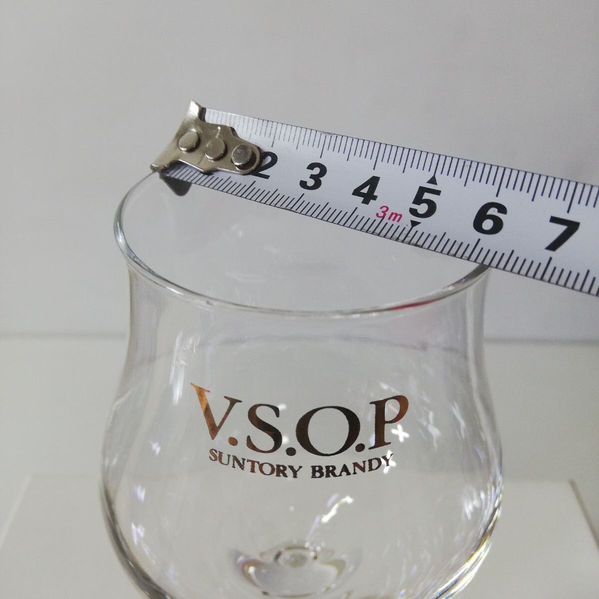 VSOP SUNTORY BRANDY サントリー ノベルティ ブランデーグラス 直径8.5cm×高さ18.3cm 未使用品 [酒器 グラス ガラス]_画像7
