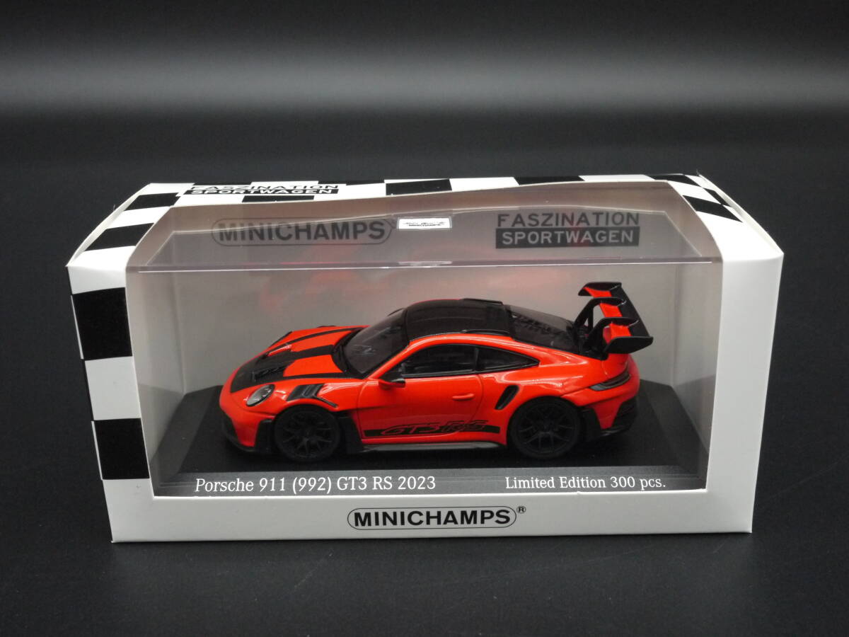 1:43 Minichamps ポルシェ 911 (992) GT3 RS Weissach Package レッド 2023_画像3