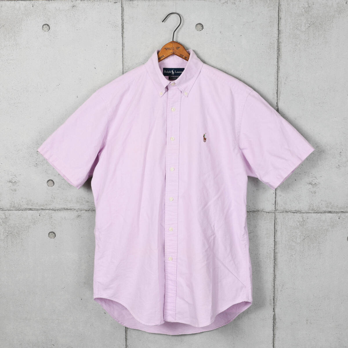 Poloラルフローレン◆CLASSIC FIT オックスフォード 半袖 B.Dシャツ◆ラベンダー◆サイズM_画像1