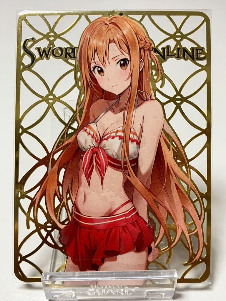 ACG　カード　美少女　セクシー　SAO ソードアートオンライン　アスナ　金属_画像1