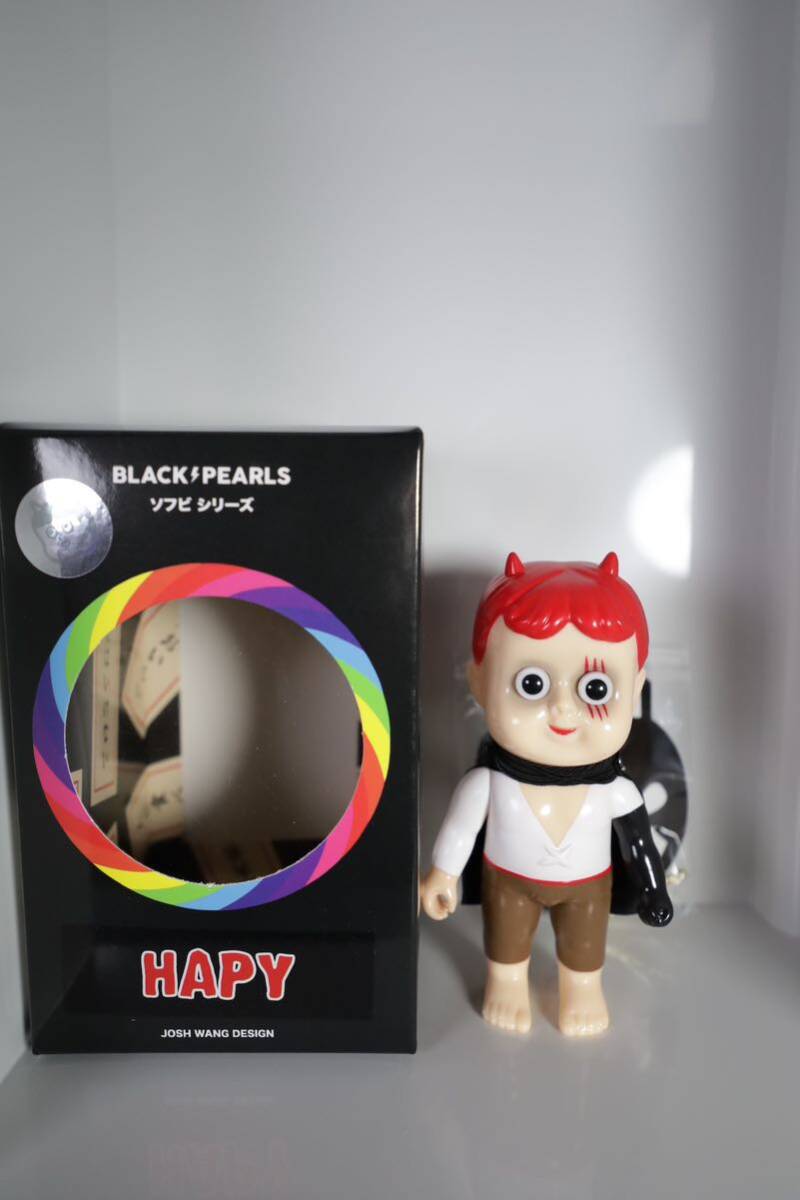 blackpearls HAPY (RED ver.) ブラックパールズ HAPY APOLLO IZUMONSTER リアルヘッド ソフビ sofubi hxs zollmenの画像1