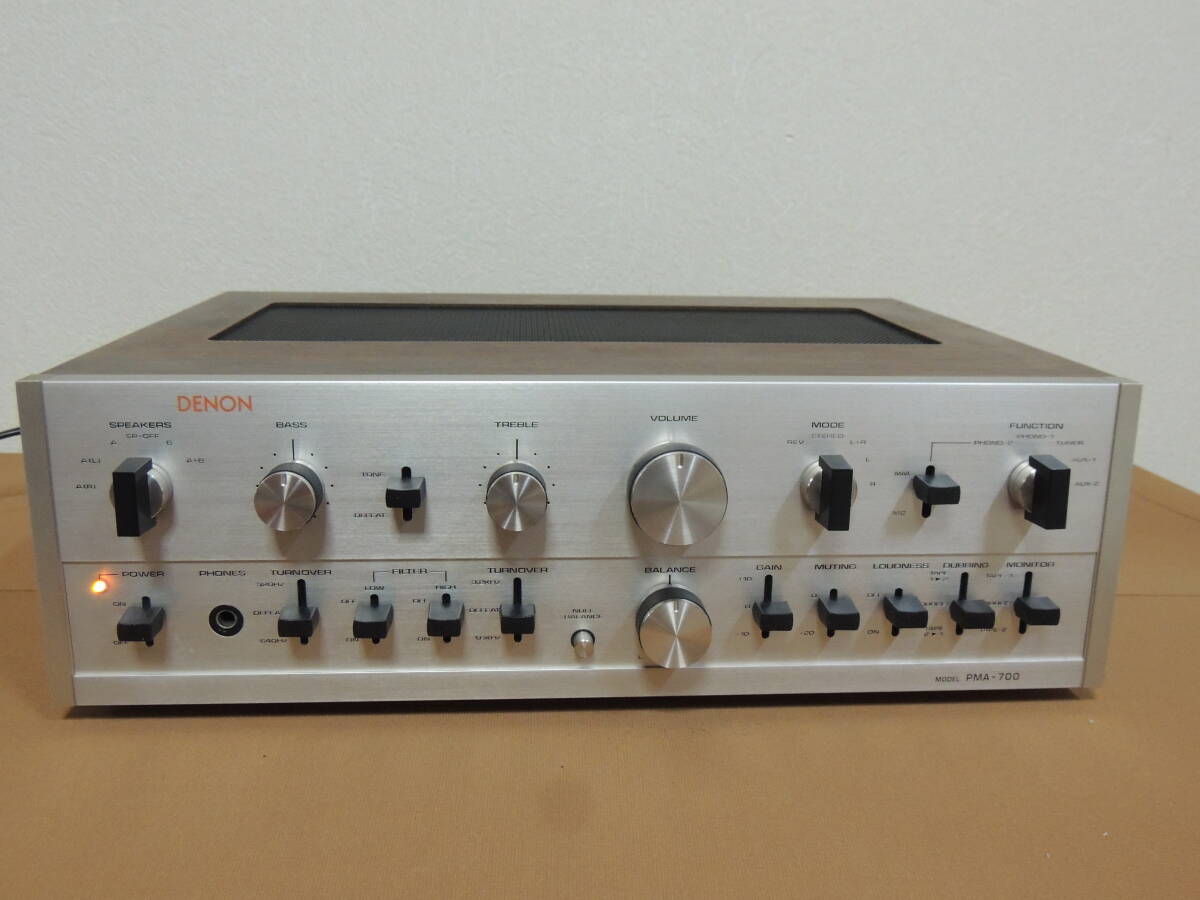 DENON Denon pre-main amplifier name machine PMA-700 service completed working properly goods 