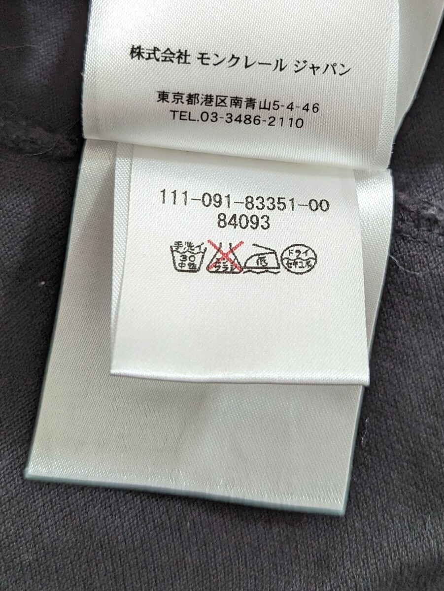 MONCLER ポロシャツ 999(ブラック) Size:S 日焼けあり 2011年購入 送料無料_画像5