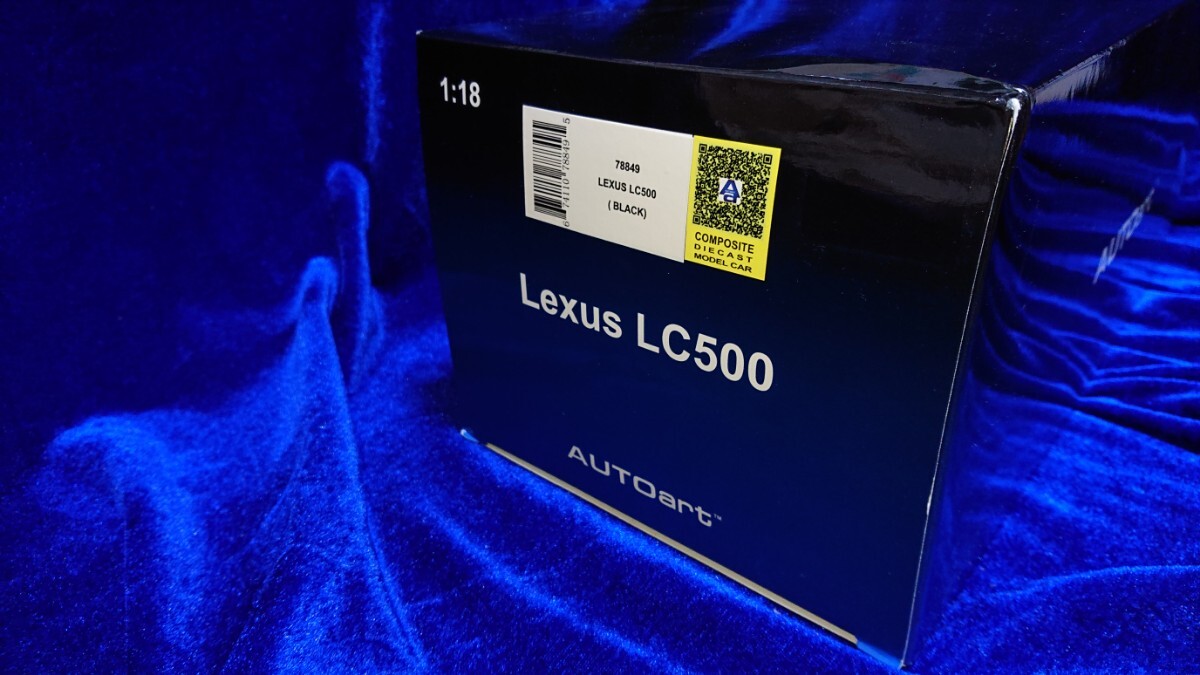 1/18 LEXUS LC500 URZ100 BLACK / TAN Autoart 78849 レクサス LF-LC LC ブラックボディ インテリアカラー：タン_画像6