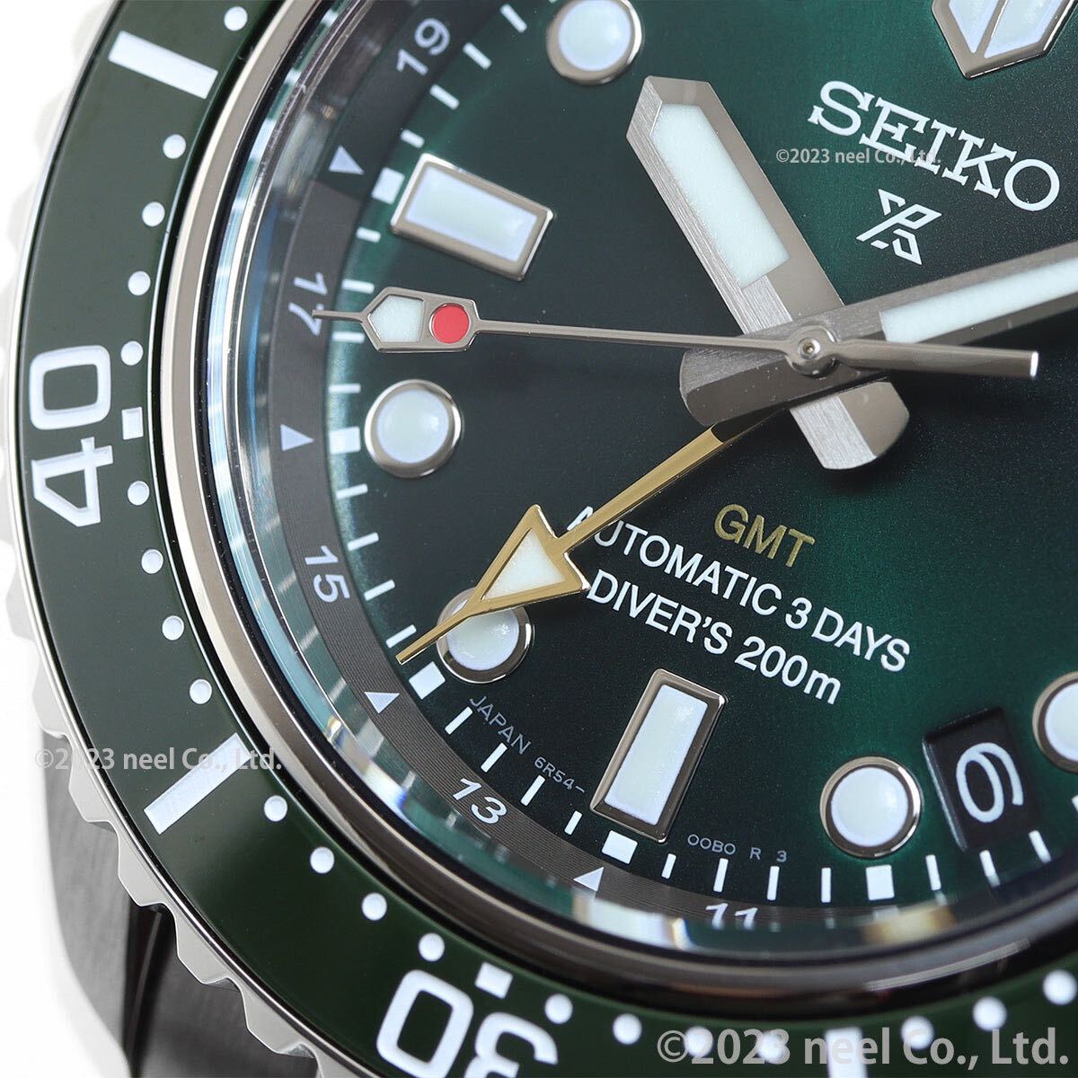 новый товар не использовался! Seiko Prospex GMT SBEJ009 зеленый большой . sho flat Seiko не продается 7 позиций комплект самозаводящиеся часы SEIKO PROSPEX SBEJ 009 наручные часы 