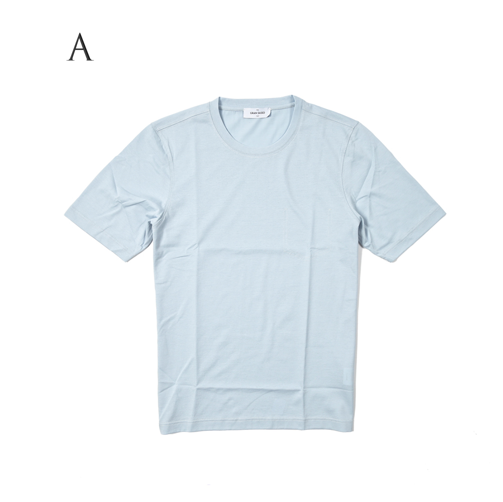 春夏新入荷 新着 新品 グランサッソ GRAN SASSO Tシャツ 半袖 クルーネック メンズ コットン 100% 394650-B-48_画像2