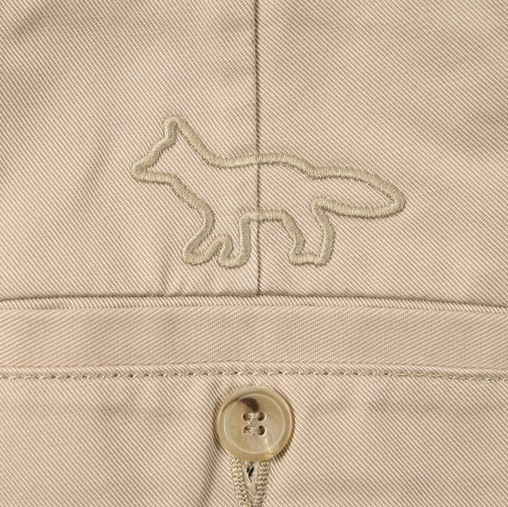 新着 新品 メゾンキツネ MAISON KITSUNE ハーフパンツ ショーツ ノータック 春夏 メンズ コットン 100％ 392300-A-38_画像5