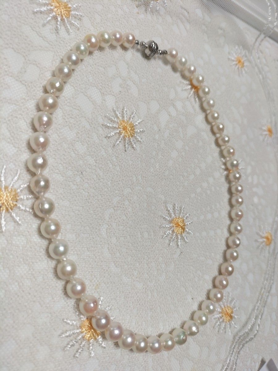 あこや本真珠（日本産）のマグネット式ネックレス