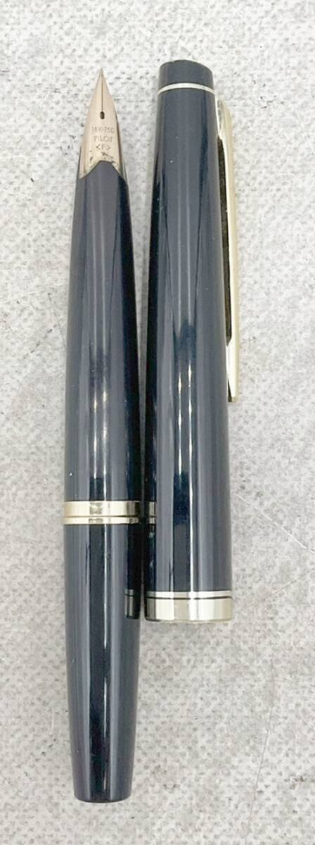 ☆万年筆★PILOT パイロット Elite エリート ペン先18K-750 万年筆 ブラック 筆記用具 文房具 ステーショナリー _画像3