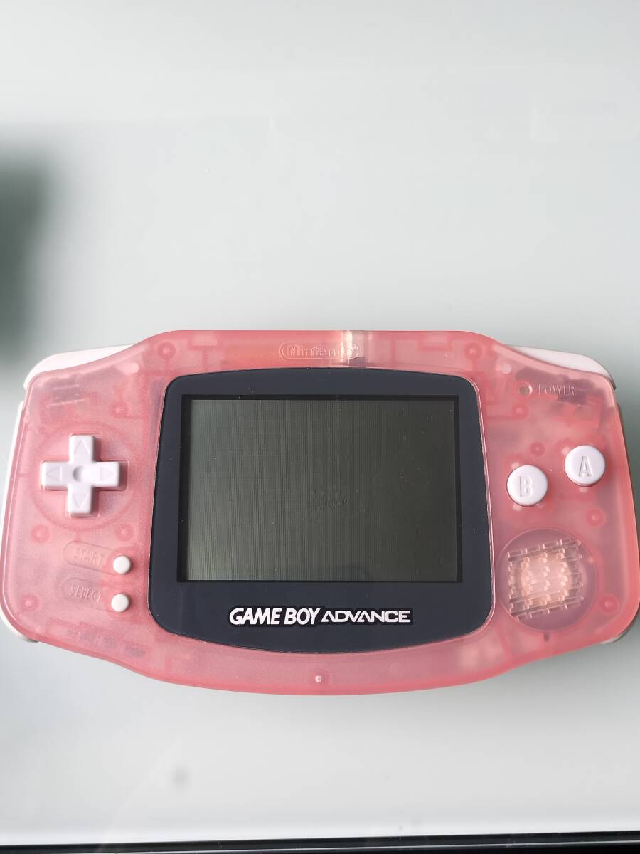  nintendo Game Boy Advance Mill key pink body superior article [ operation verification settled ][ battery less also ... with charger .][. bargain price ]