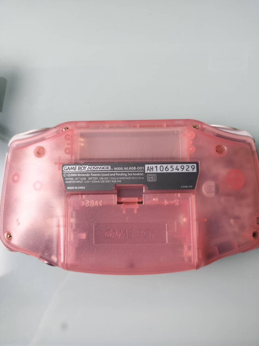  nintendo Game Boy Advance Mill key pink body superior article [ operation verification settled ][ battery less also ... with charger .][. bargain price ]