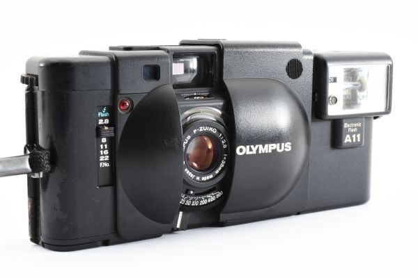 【光学極上品】Olympus オリンパス XA / A11 フラッシュ付 コンパクトフィルムカメラ #748-2_画像4