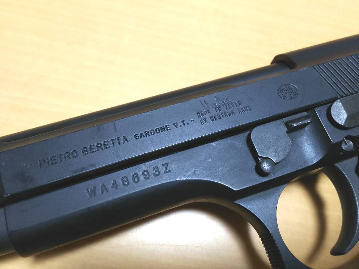 WA ベレッタM92FS PV ヘビーウェイト素材 マガジン無し ジャンク扱い マグナガスブローバック Beretta　_画像3