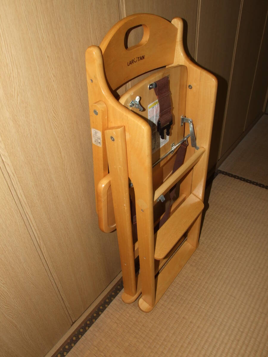 カトージ/KATOJI 木製 ハイチェア ベビーチェア 折りたたみ可の画像6