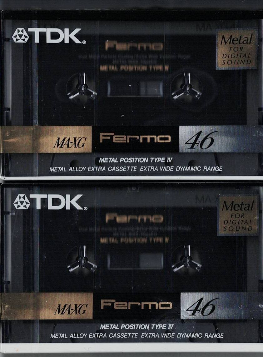 TDK MA-XG Fermo 46分 TYPEⅣメタルカセットテープ 　MA-XG46F 未開封品2本 外箱付_画像1