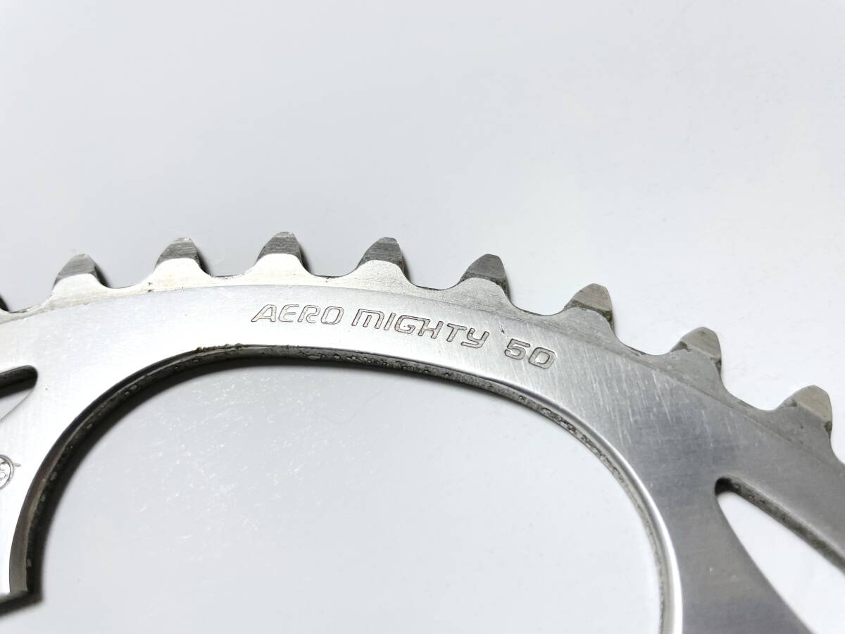 ★SUGINO AERO MIGHTY 50T NJS チェーンリング 厚歯 ピスト 競輪 スギノ エアロマイティー トラックレーサー メッセンジャー ファニー TT★_画像2