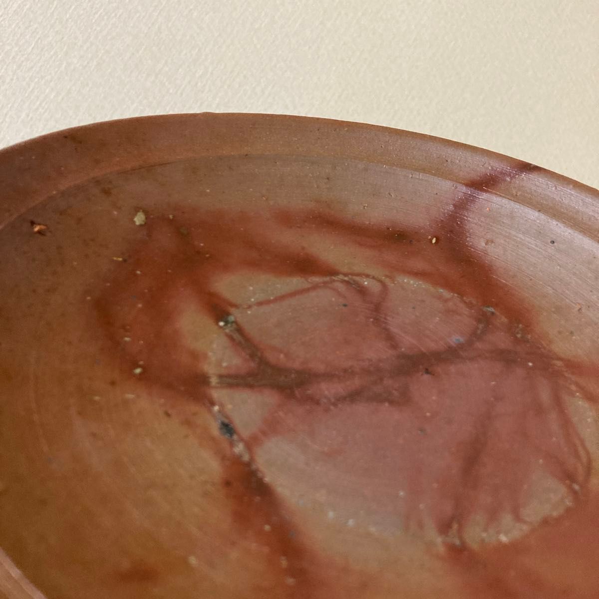 備前焼　緋襷　火襷　平皿　飾り皿　作家物