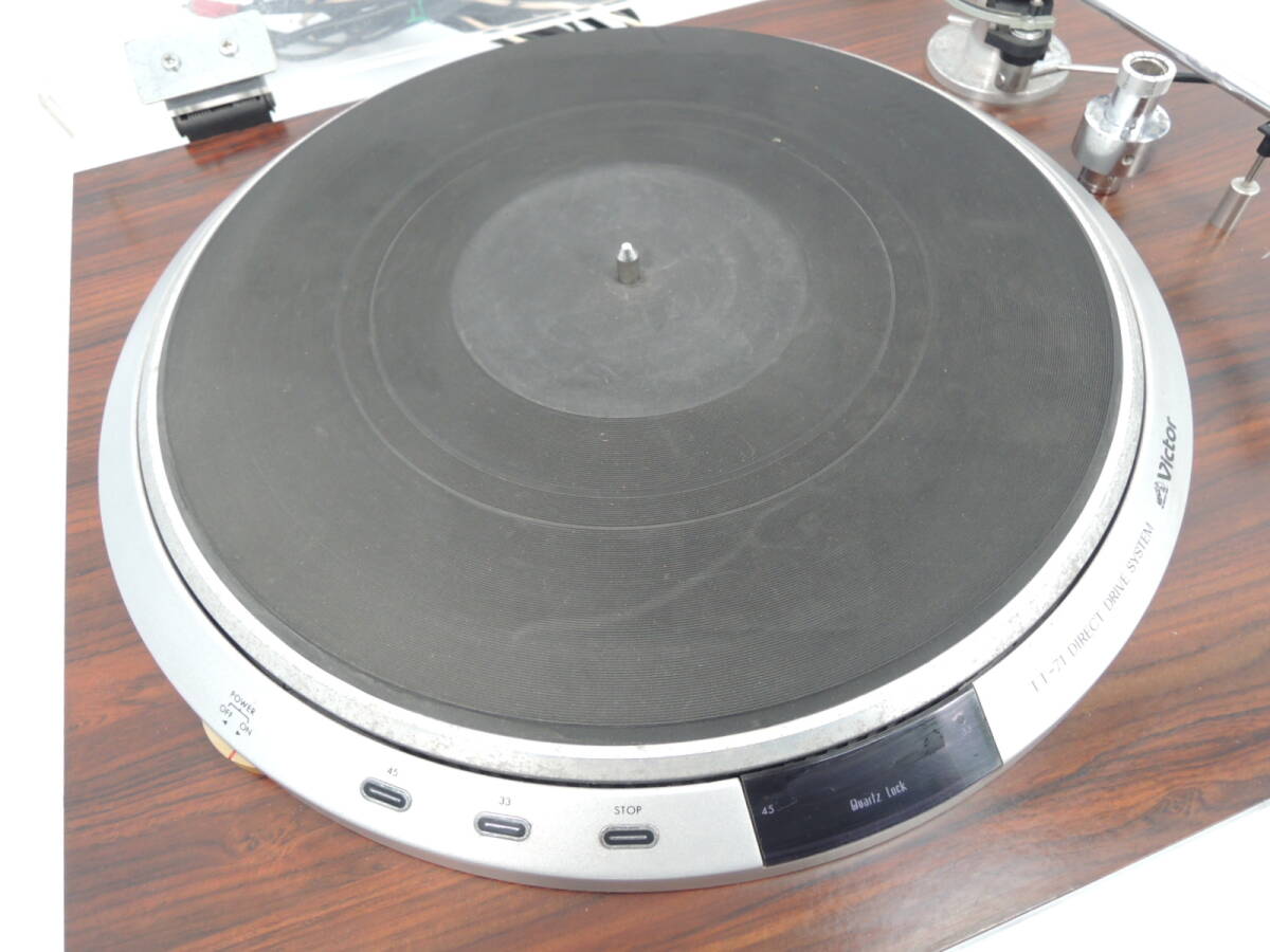 ジャンク品 Victort ビクター ステレオレコードプレーヤー QL-7 ターンテーブル 音響機器 オーディオ 動作未確認/管理7486B14の画像3