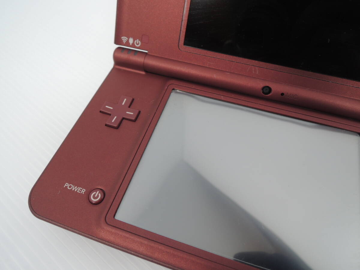 Nintendo ニンテンドー DSi LL UTL-001 本体 ワインレッド 初期化済み タッチペンなし 充電器付き 任天堂 箱あり NDS ゲーム機/管理7509A11_画像4