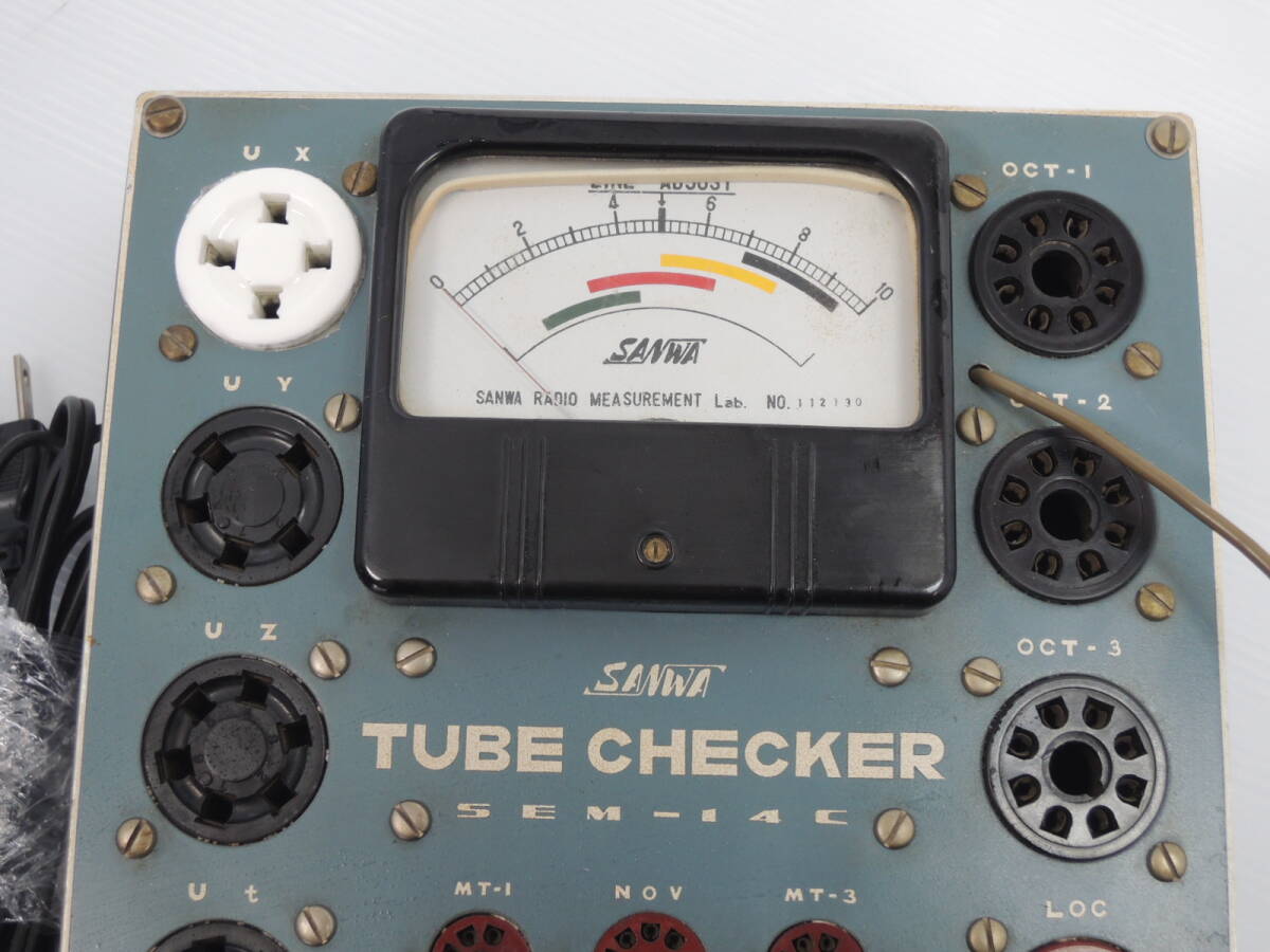 ^SANWA Sanwa TUBE CHECKER tube checker vacuum tube examination machine SEM-14C made in Japan vacuum tube tester electrification has confirmed / control 7586A11-01260001