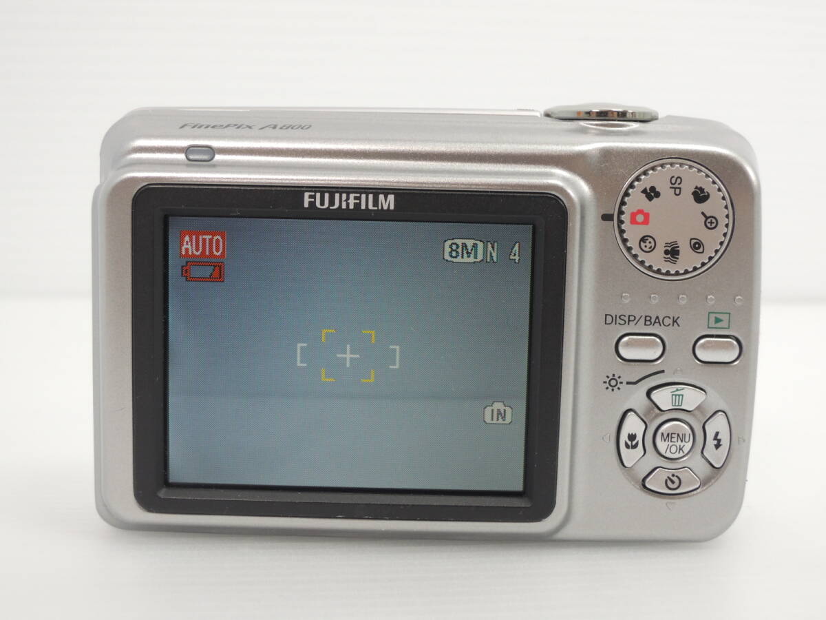 △FUJIFILM 富士フイルム コンパクトデジタルカメラ FinePix A800 シルバー 付属品 箱あり コンデジ 通電確認済み/管理7733A12-01260001の画像7