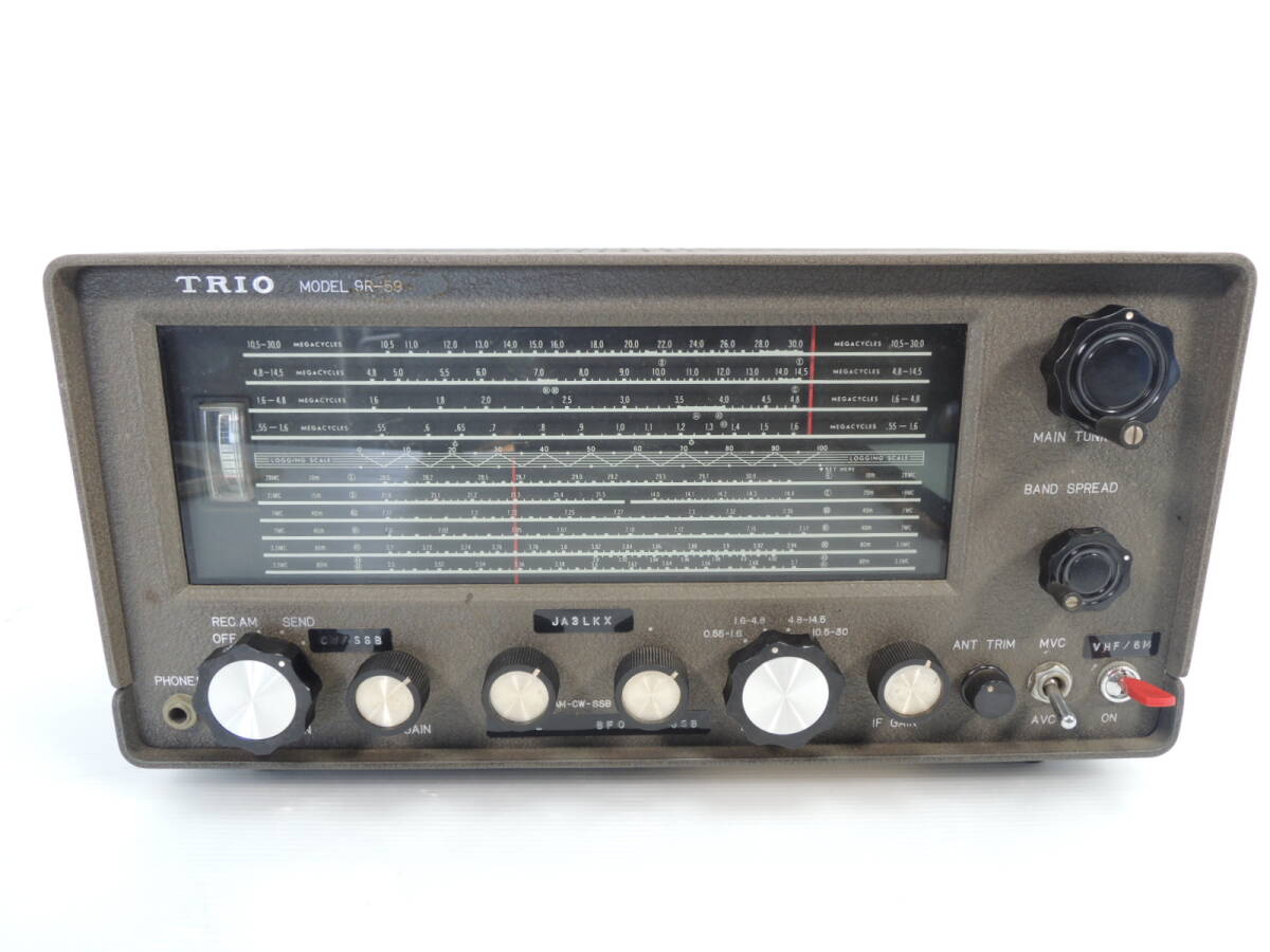 ^TRIO Trio вакуумная трубка тип сообщение type приемник 9R-59 есть руководство пользователя . радиолюбительская связь Vintage вакуумная трубка приемник работоспособность не проверялась / управление 7911A22-01260001