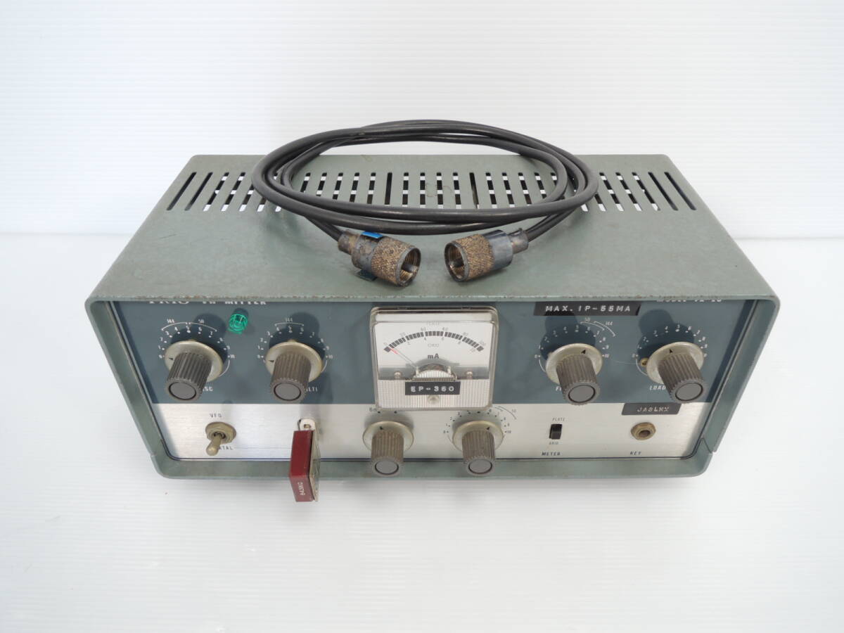 ^TRIO Trio VH-MITTER 6/2m радиопередатчик + X\'tal MARKER JA3LKX имеется вакуумная трубка радиопередатчик радиолюбительская связь retro работоспособность не проверялась / управление 7917A22-01260001