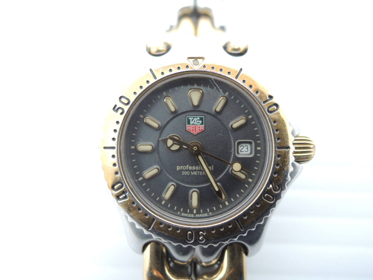 △TAG HEUER タグホイヤー Professional プロフェッショナル 200M WG1320-0 セルシリーズ 腕時計 動作未確認/管理8126A12-01260001_画像2