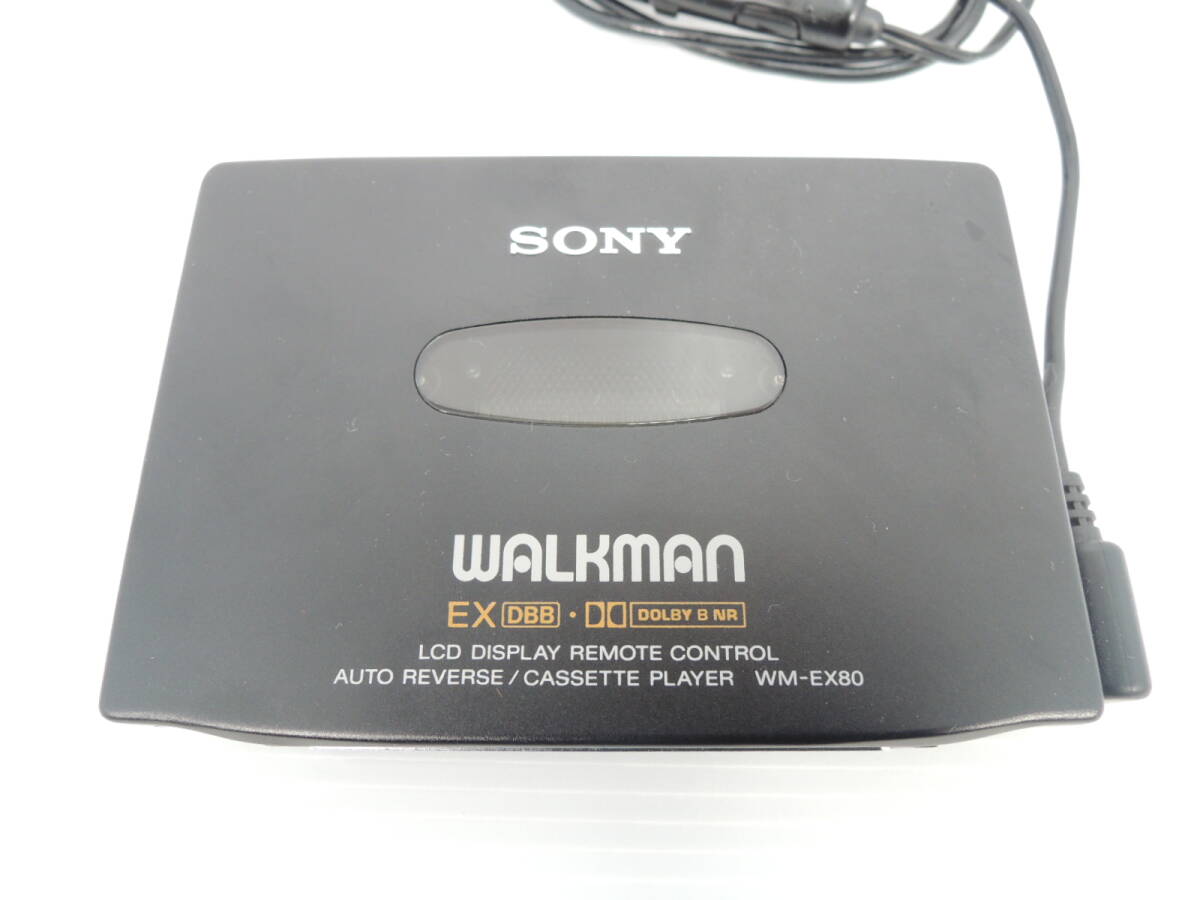 ^ junk SONY Sony WALKMAN Walkman WM-EX80 black cassette Walkman audio equipment operation not yet verification / control 8155A11-01260001