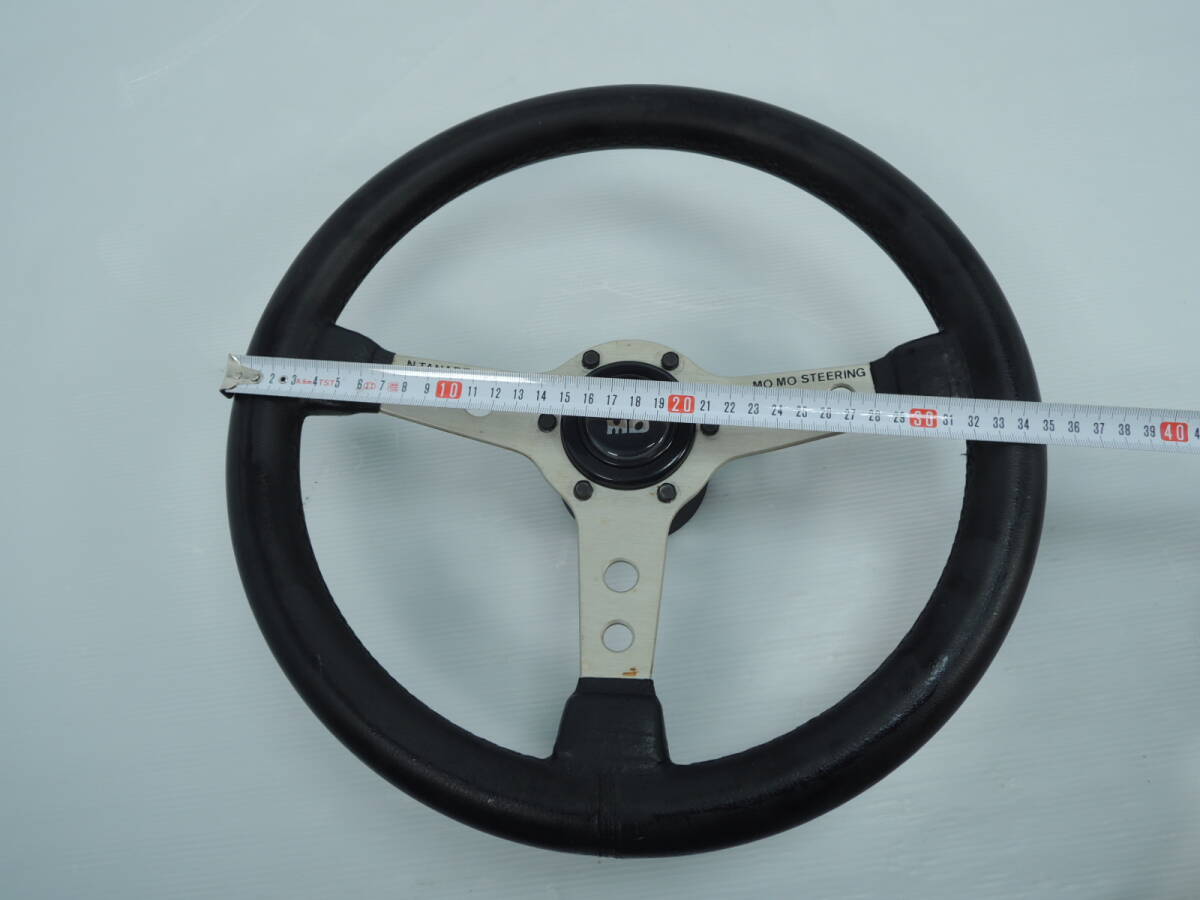△momo steering wheel モモ ステアリング ハンドル N,TANABE イタリア製 約35㎝ 車 部品 パーツ 装飾 動作未確認/管理8193A11-01260001_画像5