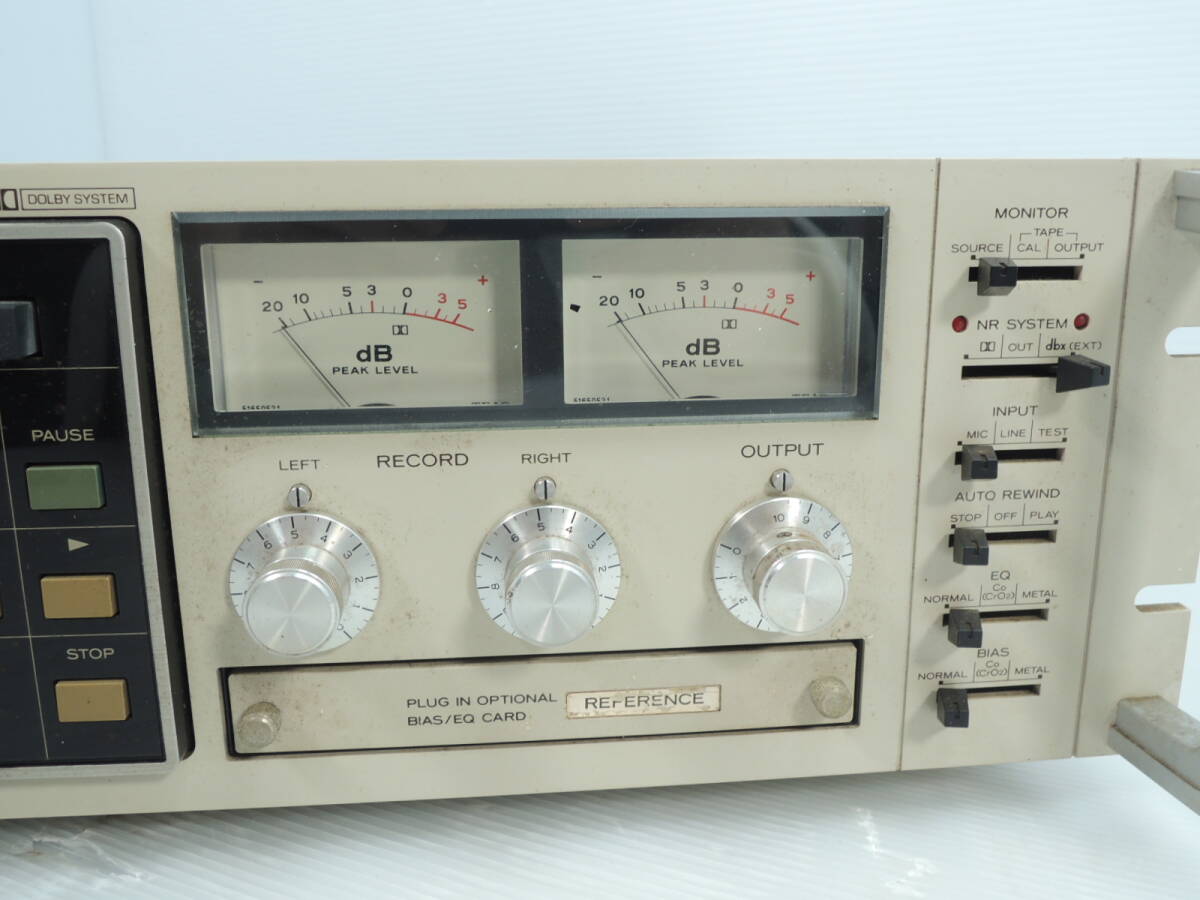 △TEAC ティアック ステレオカセットデッキ C-2 レトロ 音響機器 オーディオ機器 通電確認済み/管理8296B23-01260001_画像4