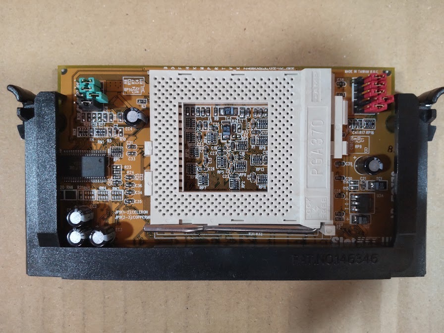 【ＣＰＵゲタ】Abit SlotKET III Socket 370 converter board (AB-FC370 V1.1) ジャンク品の画像1