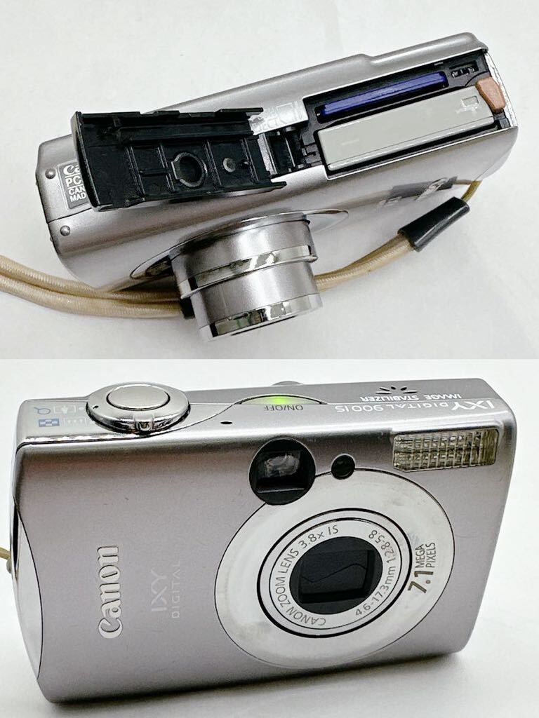 Canon IXY デジカメ 900is カメラ キャノン イクシー SDカード DIGITAL 900IS シルバー 充電器 バッテリーチャージャー CB-2LX 本体 中古の画像3