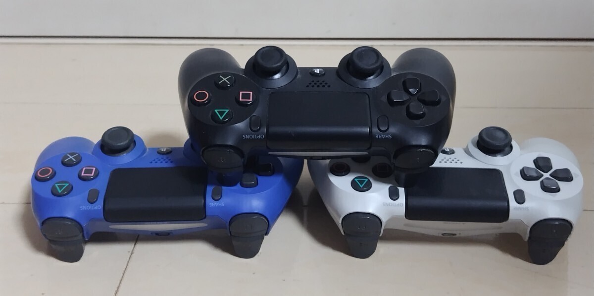  SONY ソニー PS4 PlayStation4 プレステ4 ワイヤレスコントローラー コントローラー 3個 ☆ ジャンク ☆の画像3