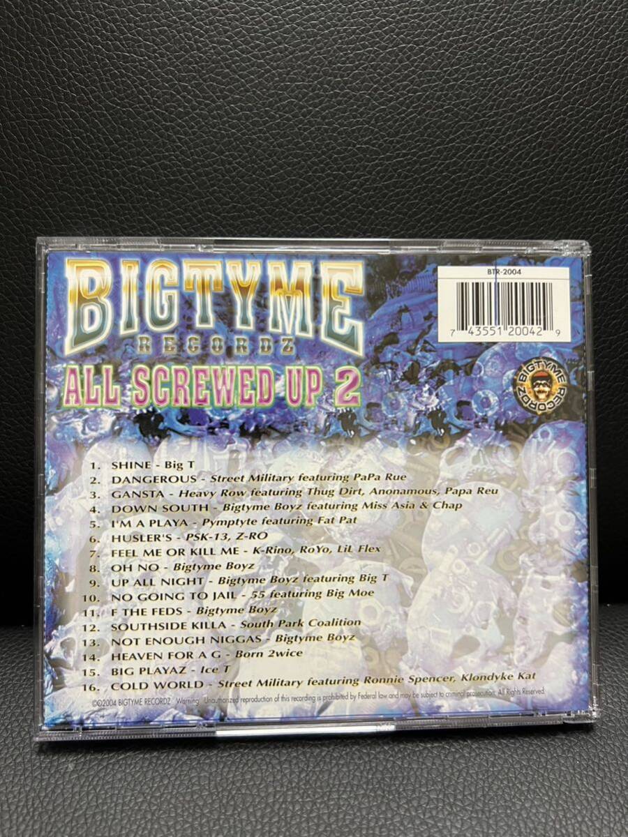 BIGTYME RECORDZ ALL SCREWED UP 2 G-Rap G-Luv gangsta rap Gラップ ギャングスタラップ hip-hop tx texas houston DJ Screw rare レアの画像2