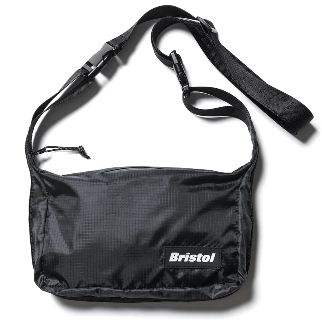 新品24SS黒F.C.Real Bristolバッグ2WAY SMALL SHOULDER BAGショルダーバッグ190TリップストップFCRBブリストルF.C.R.BゴルフSOPH鞄SOPHNET_190Tポリエステルタフタのリップストップ