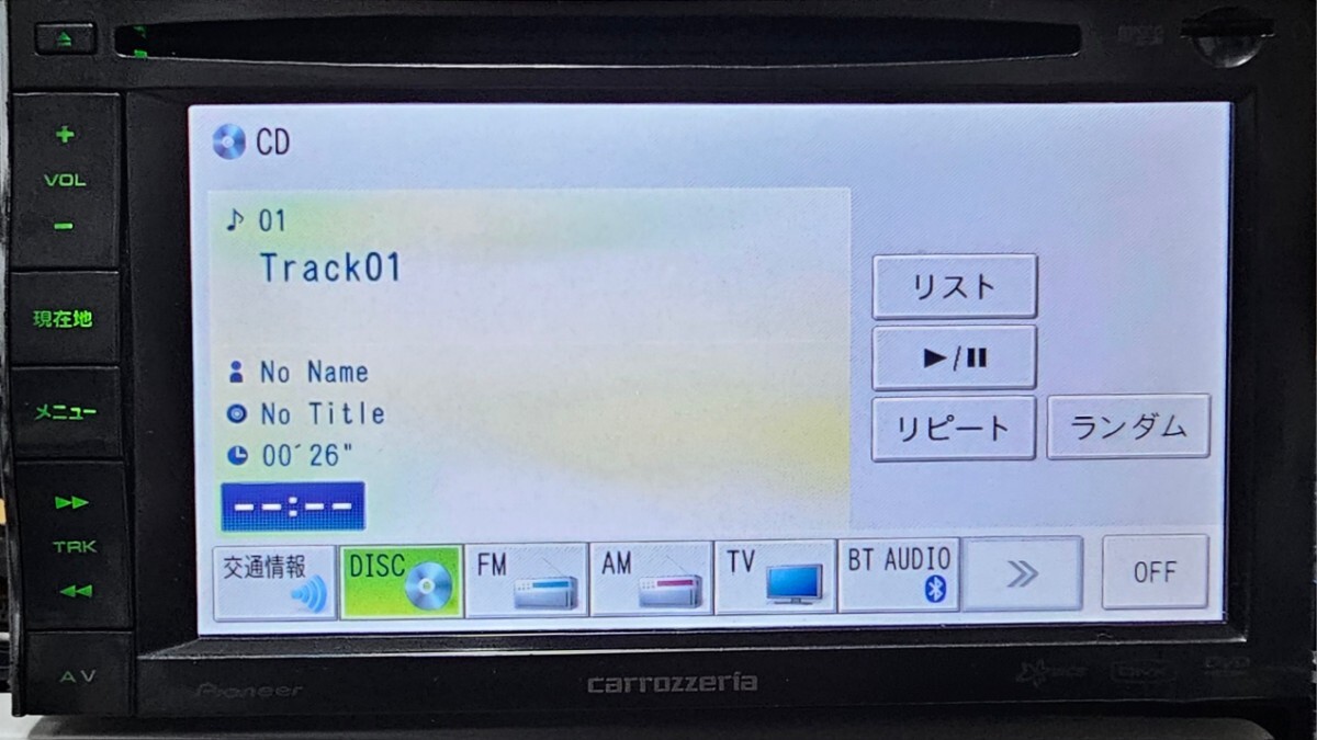 格安/動作保証/送料無料/Carrozzeria AVIC-MRZ66 Pioneer 2013 TV CD DVD Bluetooth 即決新品フィルムアンテナ 電源配線 GPS 車体側配線_画像5