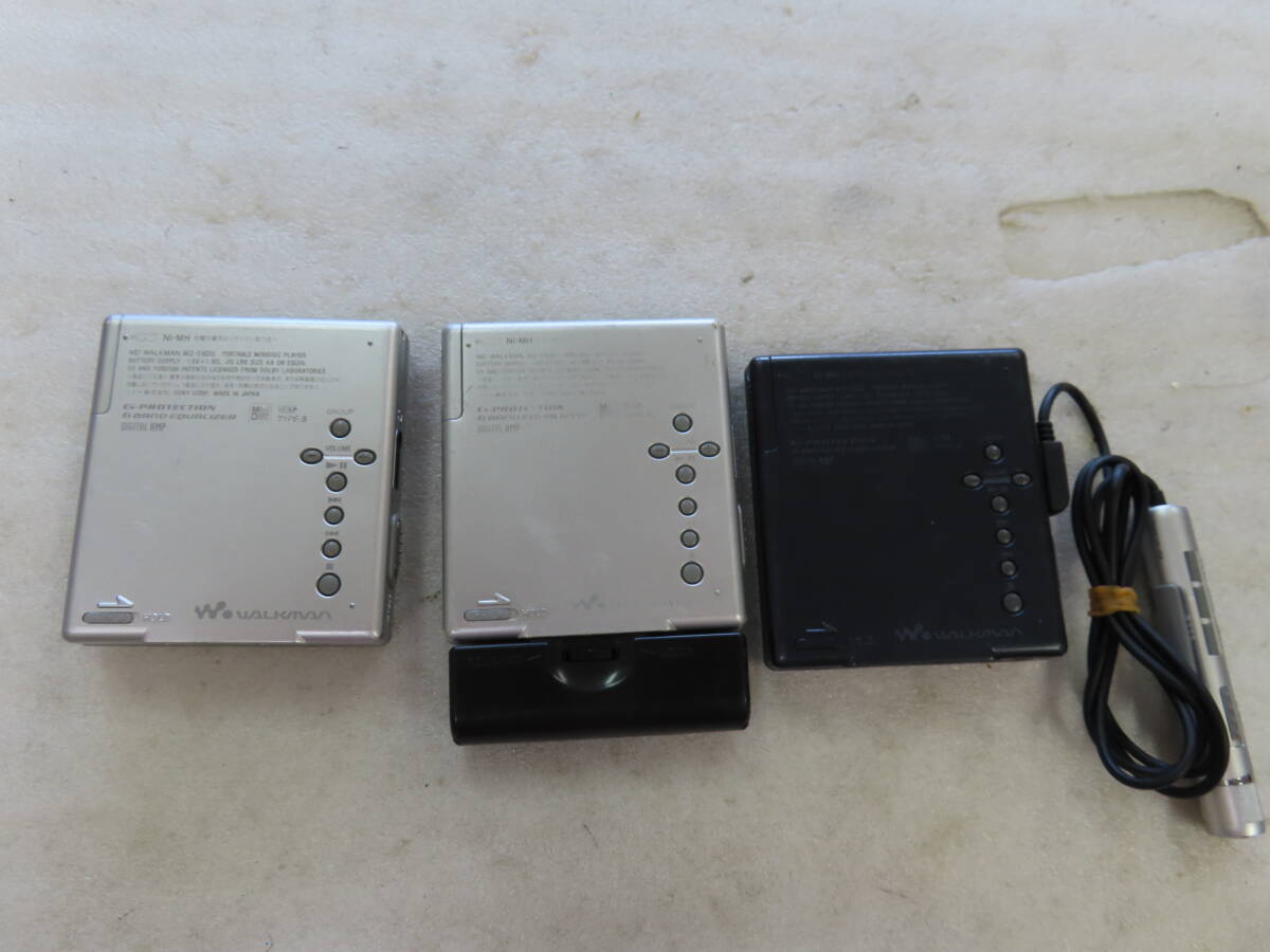 ♪ジャンク SONY MD プレーヤー MD Walkman×3個  MZ-E620 ④の画像2