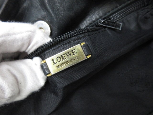 美品 LOEWE ロエベ フラメンコ ショルダーバッグ バッグ ナッパレザー 黒 71307の画像8