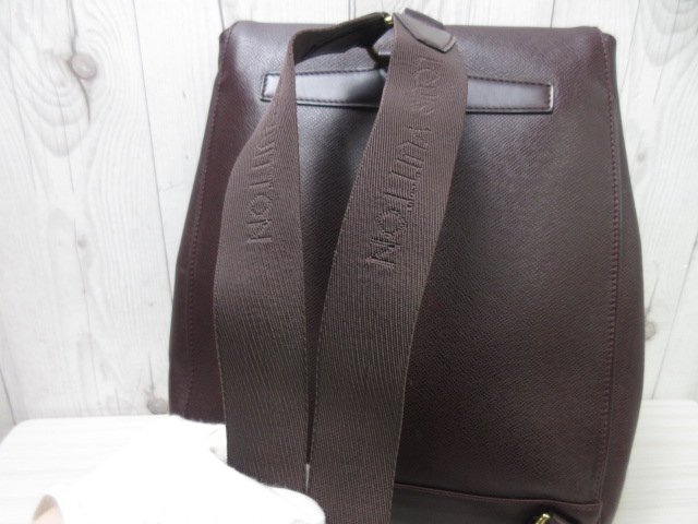 極美品 LOUIS VUITTON ルイヴィトン タイガ カシアー アカジュー リュックサック バッグ M30176 レザー ボルドー A4可 71478Y_画像6