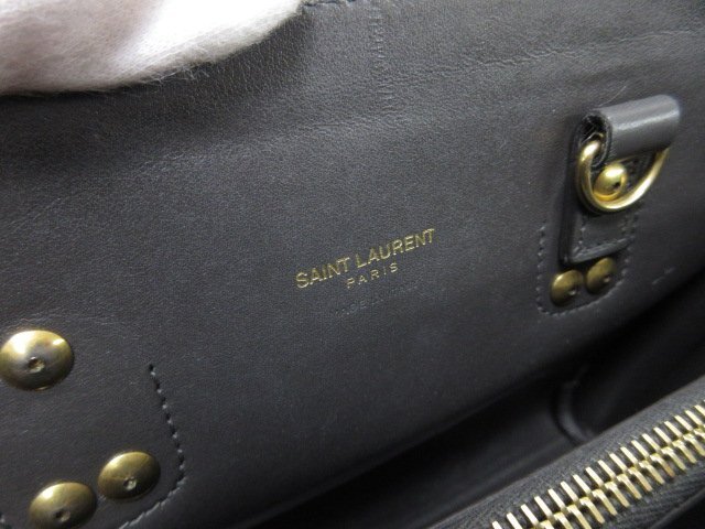 美品 YSL SAINT LAURENT イヴサンローラン サンローラン サックドジュール ハンドバッグ ショルダー バッグ クロコ型押しレザー 2WAY 71421_画像10