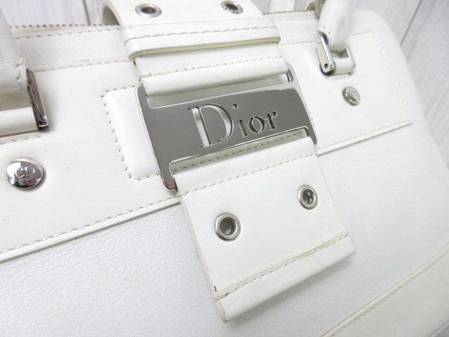 Christian Dior クリスチャン ディオール ハンドバッグ バッグ レザー 白系 71489_画像8