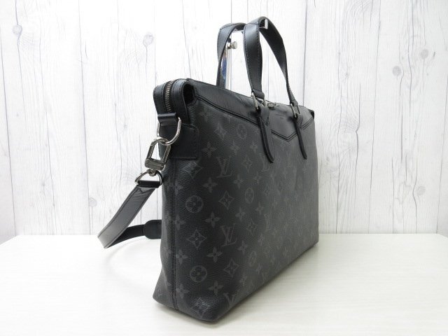 極美品 LOUIS VUITTON ルイヴィトン モノグラムエクリプス ブリーフケース エクスプローラー ビジネス バッグ M40566 黒 A4可 メンズ 71444_画像5