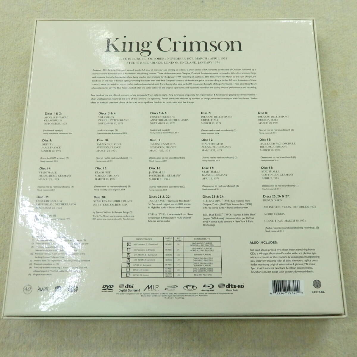 ★CD-BOX/キング・クリムゾン スターレス BOX King Crimson Starless 23CD+2DVD-Audio+2BD-Audio _画像2