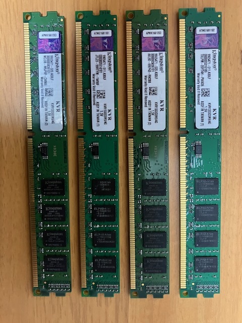 【動作確認済み】デスクトップ用 DDR3 メモリ 4GB PC3-12800 ×4枚セット(合計16GB)