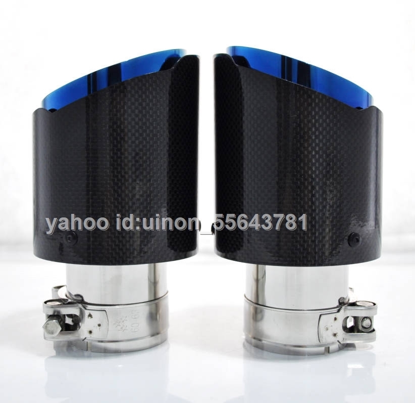  free shipping AKRAPOVIC manner real carbon made muffler cutter 2 piece set exit outer diameter 89.( polishing carbon, burning bru stainless steel ) installation inside diameter designation possible 