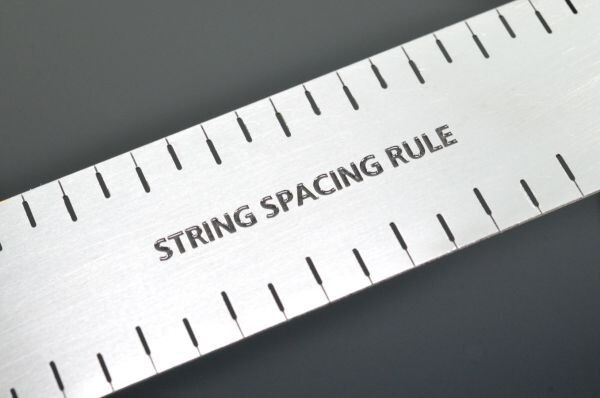 【ギターTool】 ナット製作治具 弦間隔スケール / ナットスケール スロットファイル 溝定規 ナットスペースゲージ String Spacing Rule_画像2