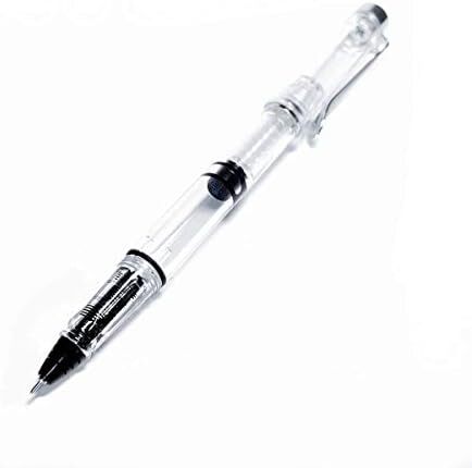 ローラーボールペン 水性ボールペン インクが使えるボールペン 透明軸 インク色が見える仕様0.5_画像1